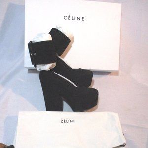 NEW CELINE PARIS ITALY ANKLE STRAP Pump Shoe